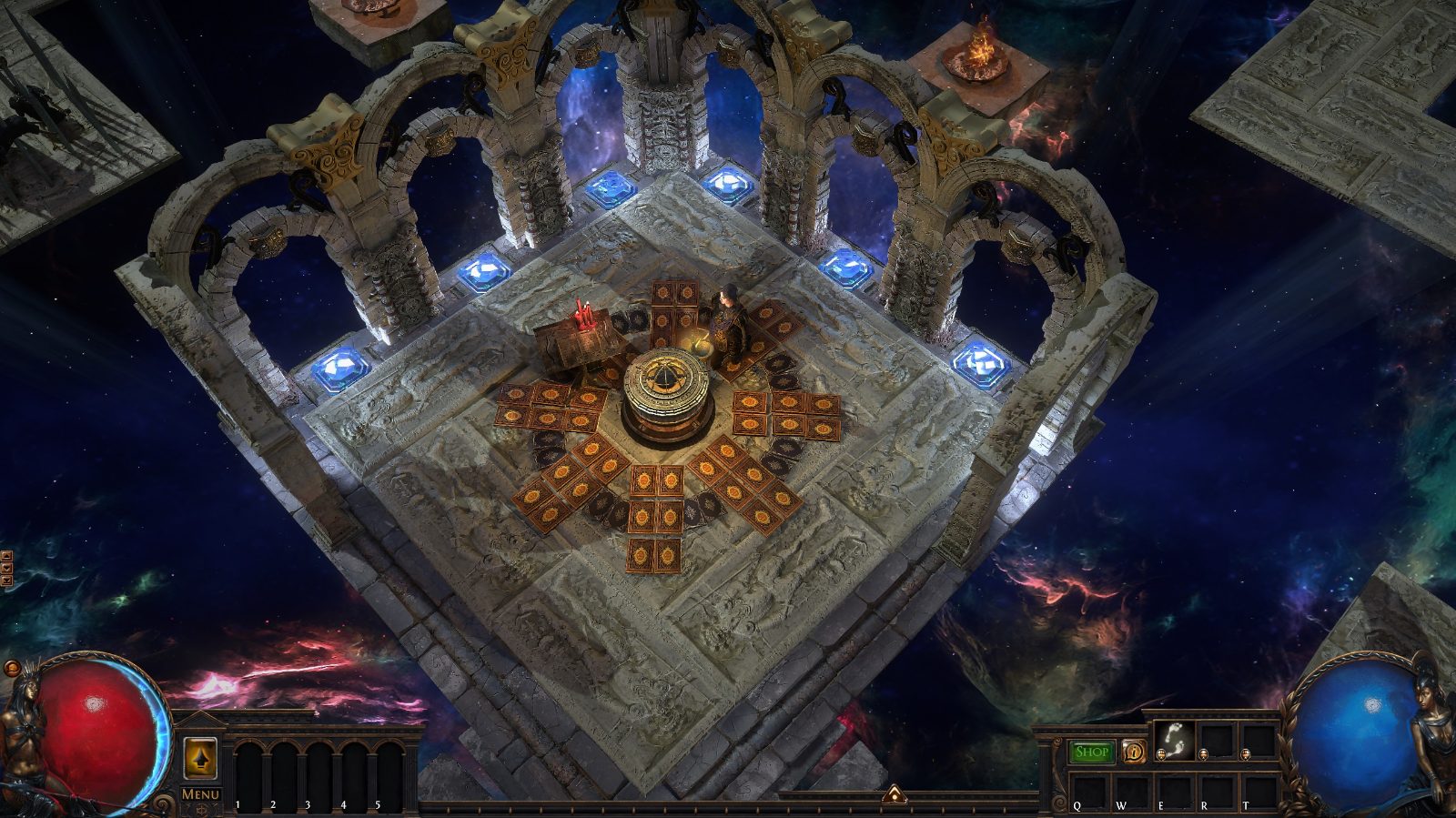 Arcana Sanctuary (Diablo 2 style) 🌌, a Path of Exile 1 hideout built in Celestial Nebula Hideout by arthur-von-schreyer