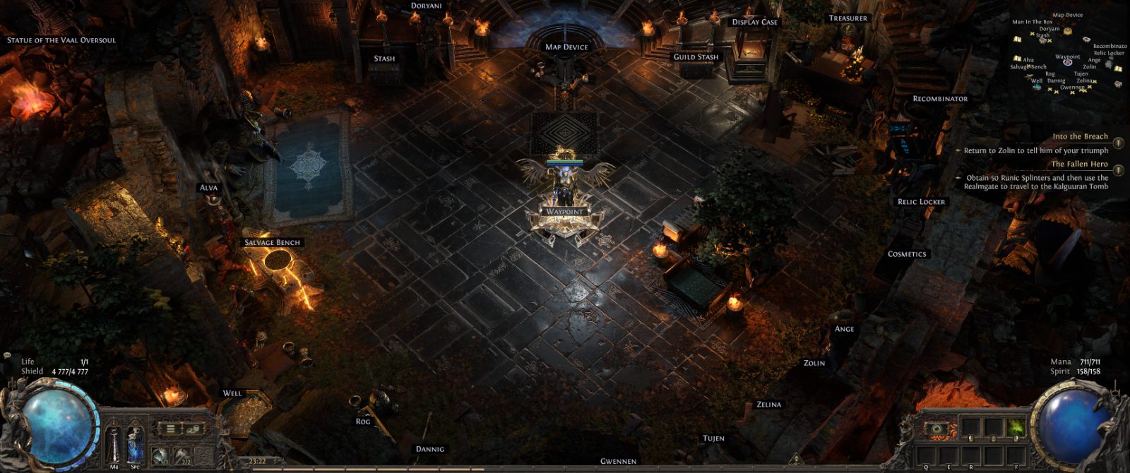 Arcane Night Mausoleum, a Path of Exile 2 hideout built in Mausoleum Hideout by vibo