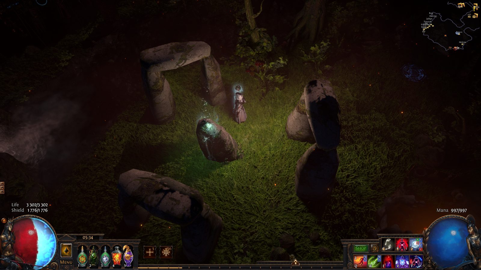 Burning Forest, a Path of Exile 1 hideout built in Lush Hideout by zuzanne