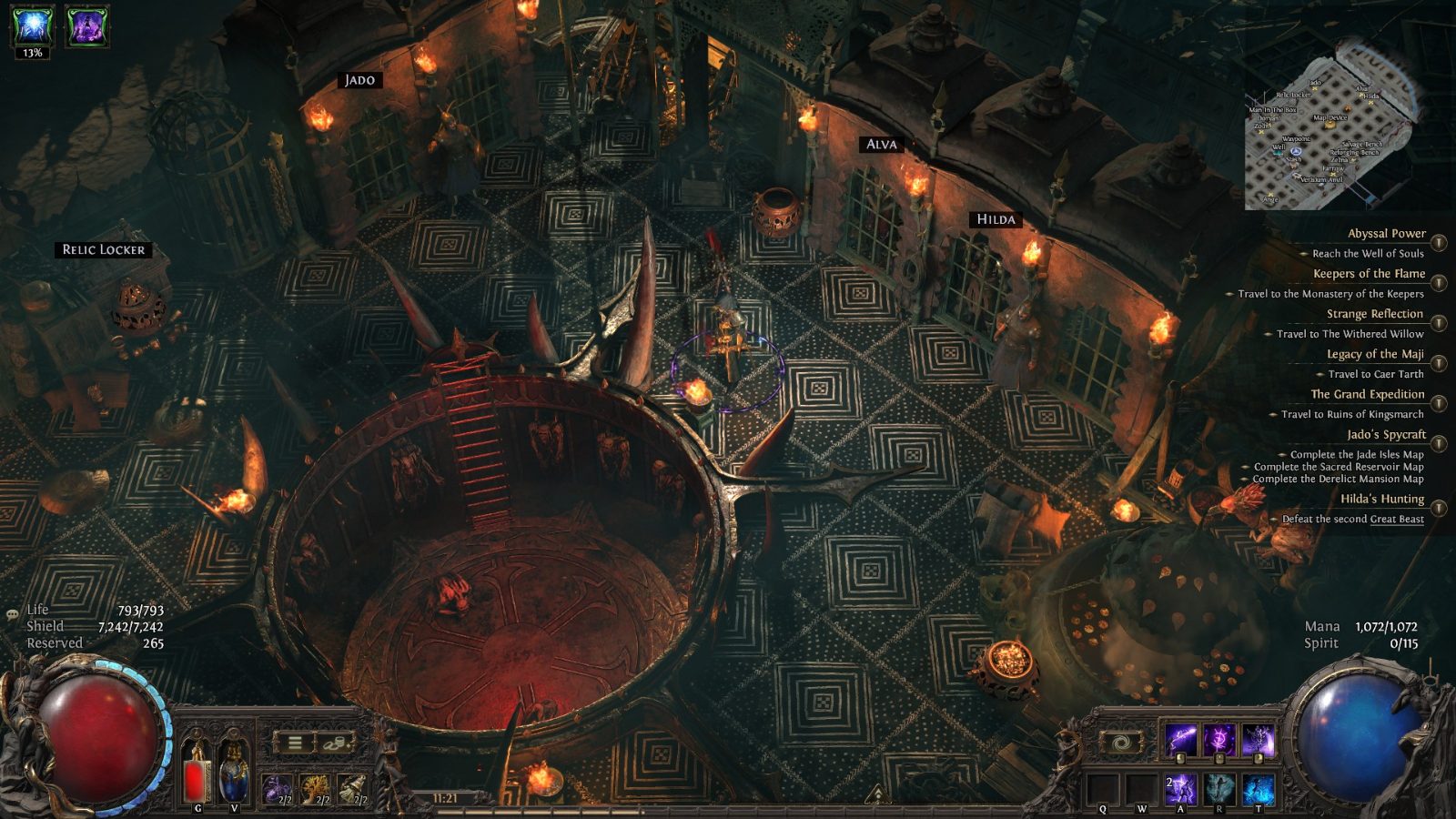 Death on Wheels, a Path of Exile 2 hideout built in The Dreadnought Hideout by manacraft