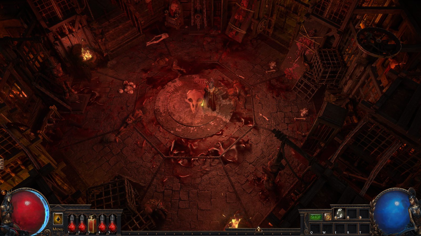 Execution ground 2 🪓, a Path of Exile 1 hideout built in Corrupted Hideout by arthur-von-schreyer