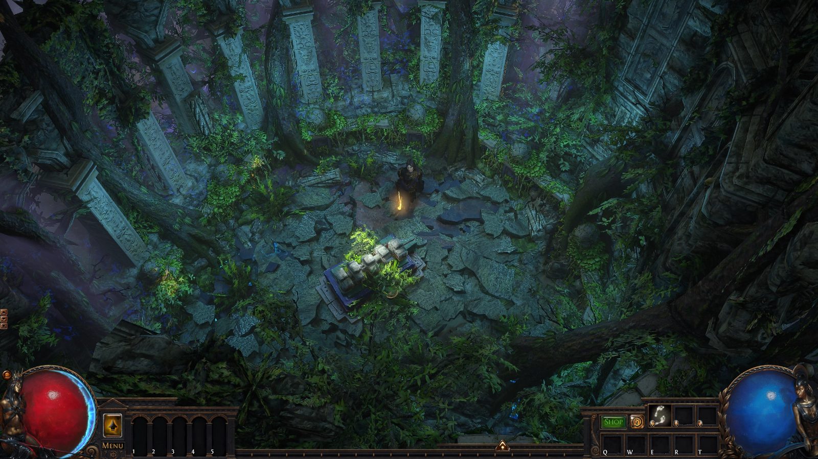 Forgotten Temple 🌳, a Path of Exile 1 hideout built in Coastal Hideout by arthur-von-schreyer