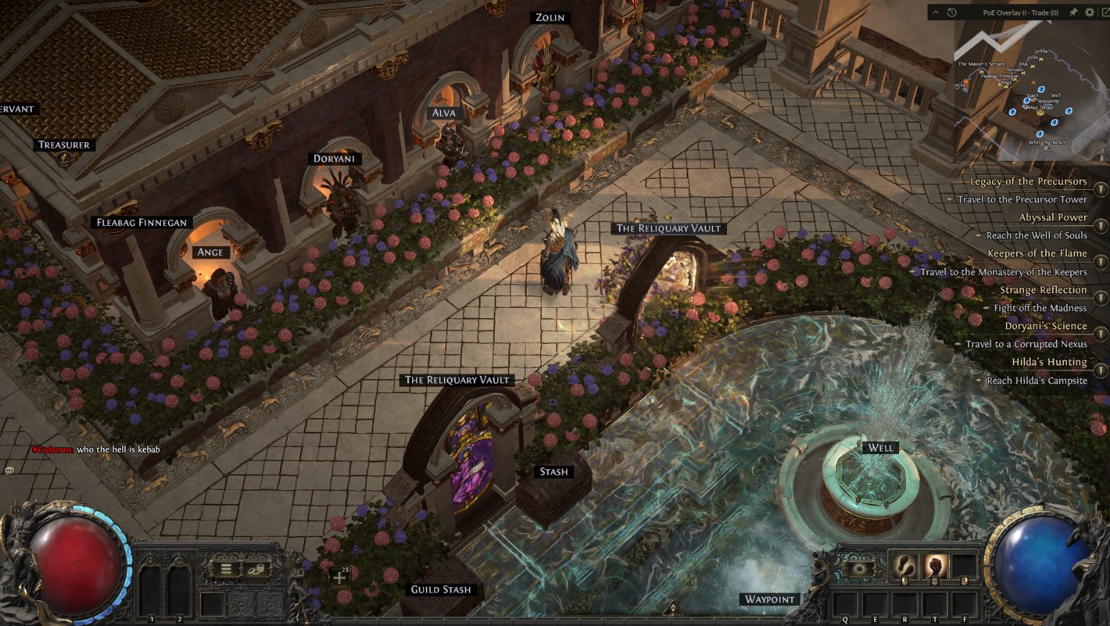 Fountain of Light, a Path of Exile 2 hideout built in Plateau of the Gods Hideout by poecribs - screenshot 2