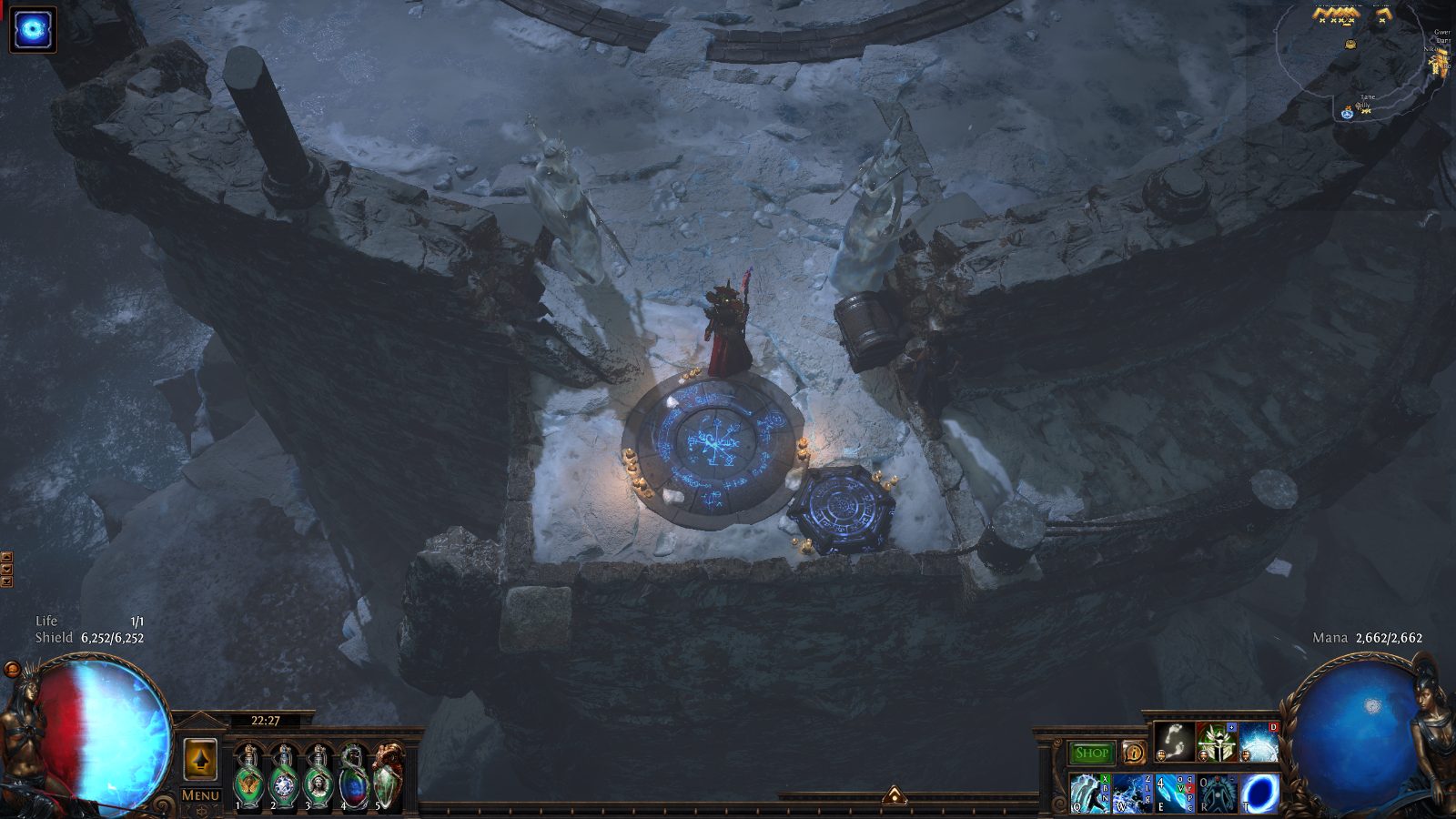 Frost Citadel, a Path of Exile 1 hideout built in Redeemer's Hideout by zuzanne