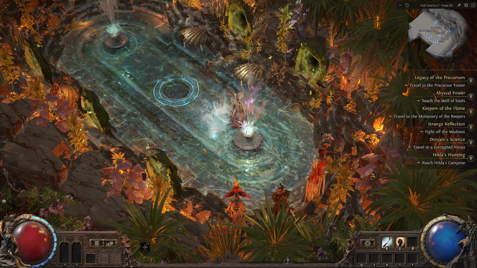 Glowlotus, a Path of Exile 2 hideout built in Plateau of the Gods Hideout by poecribs - screenshot 2