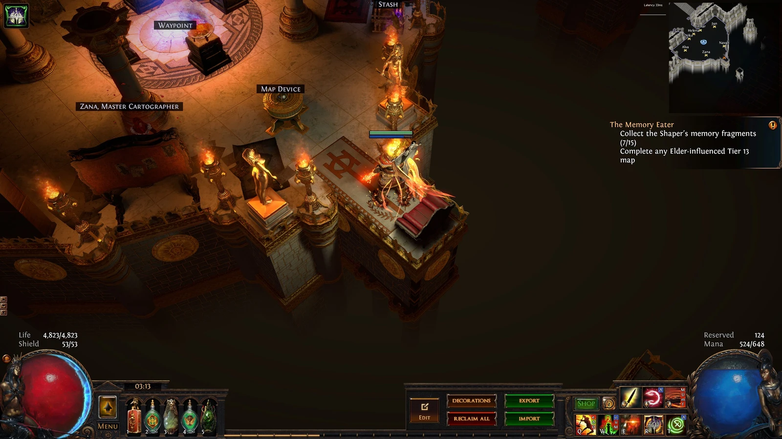 Immaculate-Mini, a Path of Exile 1 hideout built in Immaculate Hideout by blashemer - screenshot 2