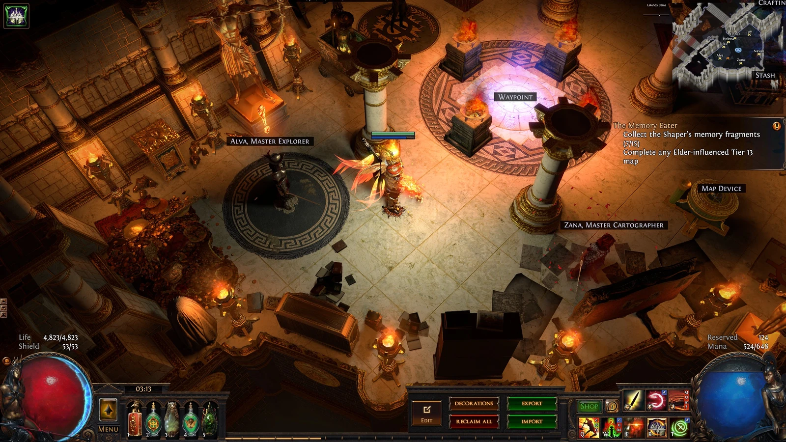 Immaculate-Mini, a Path of Exile 1 hideout built in Immaculate Hideout by blashemer - screenshot 3
