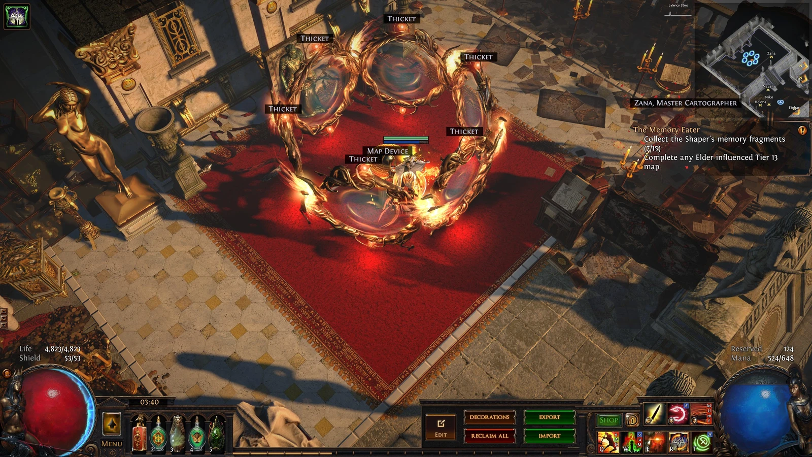 Battle-Scarred Full, a Path of Exile 1 hideout built in Battle-scarred Hideout by blashemer