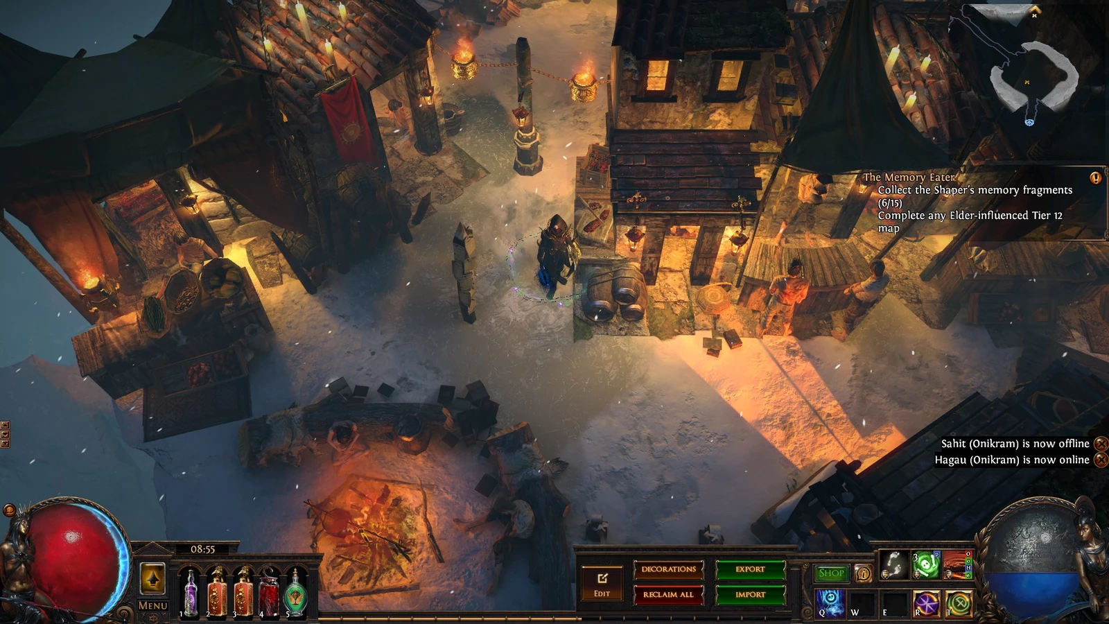 Skyhaven, a Path of Exile 1 hideout built in Glacial Hideout by ouroboros