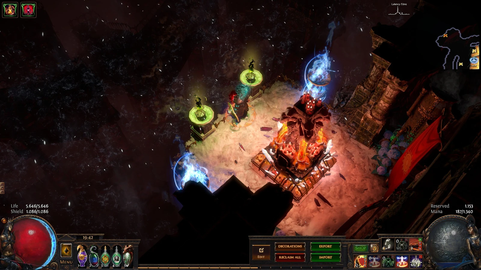 Secret Laboratory, a Path of Exile 1 hideout built in Baleful Hideout by guggelhupf