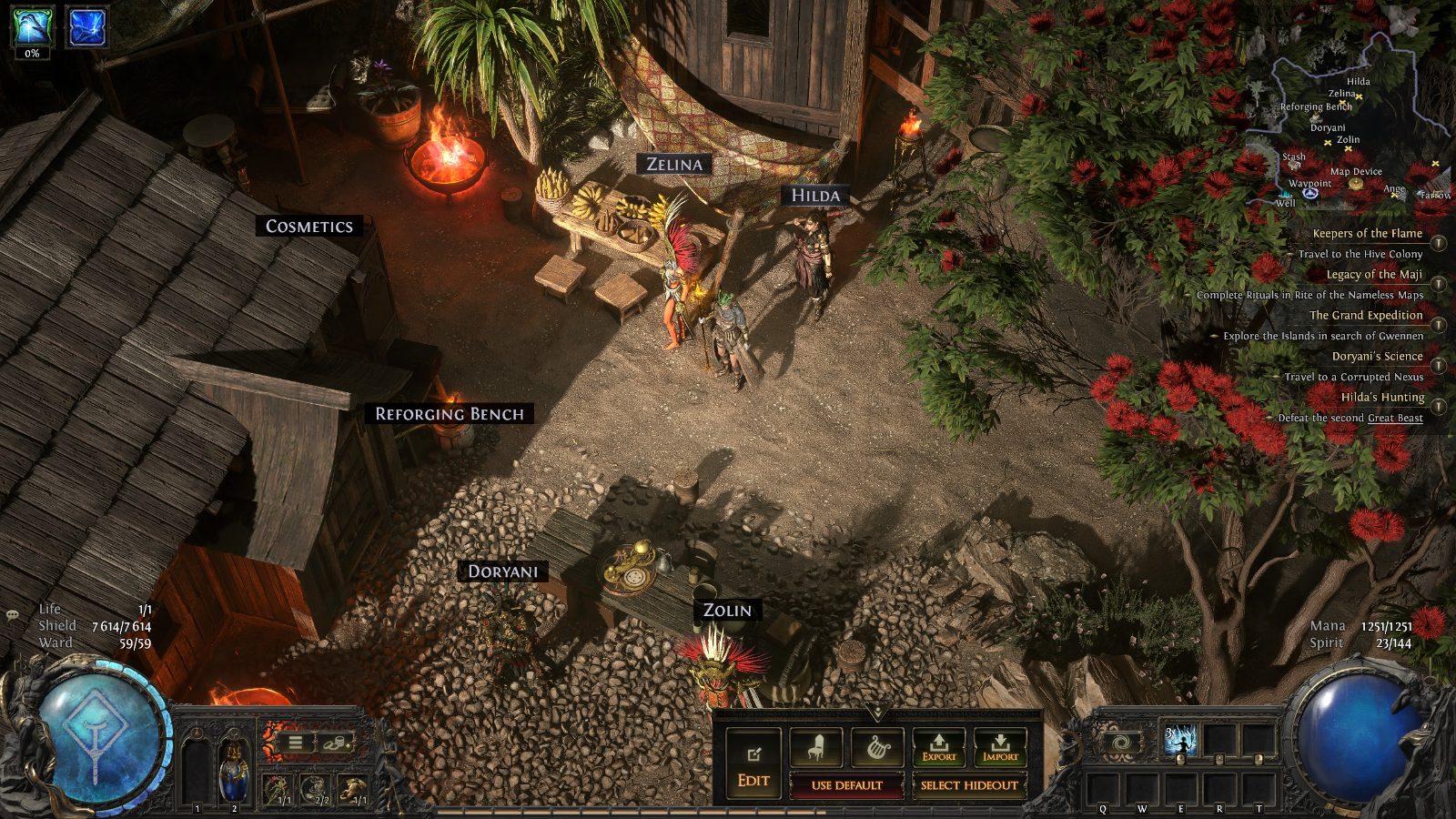 Luxuriant Shoreline Hideout, a Path of Exile 2 hideout built in Shoreline Hideout by lyndys