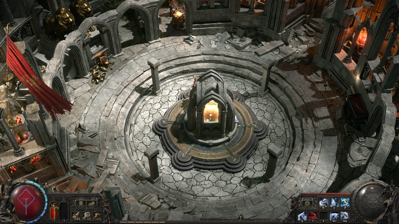 Martyrs Abbey, a Path of Exile 2 hideout built in Saints End Monastery Hideout by searscatalog