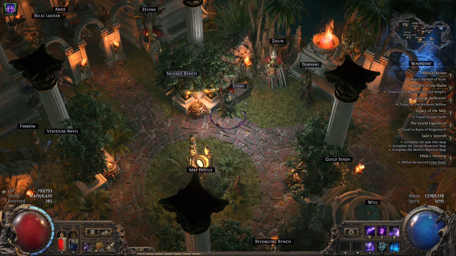 Oriath Cenote, a Path of Exile 2 hideout built in Limestone Hideout by manacraft