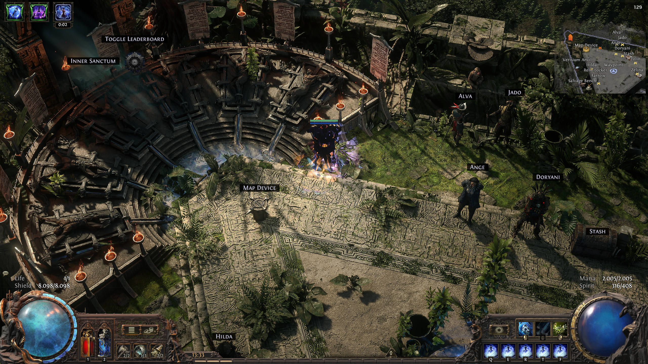 Overgrown Apex Compact, a Path of Exile 2 hideout built in Overgrown Apex Hideout by deluxo - screenshot 3