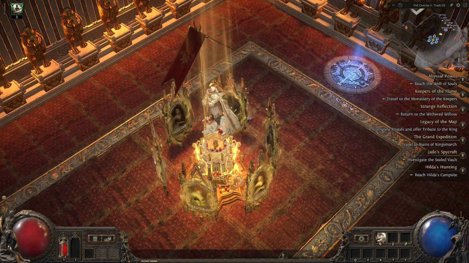 Royal Treasures, a Path of Exile 2 hideout built in Plateau of the Gods Hideout by poecribs