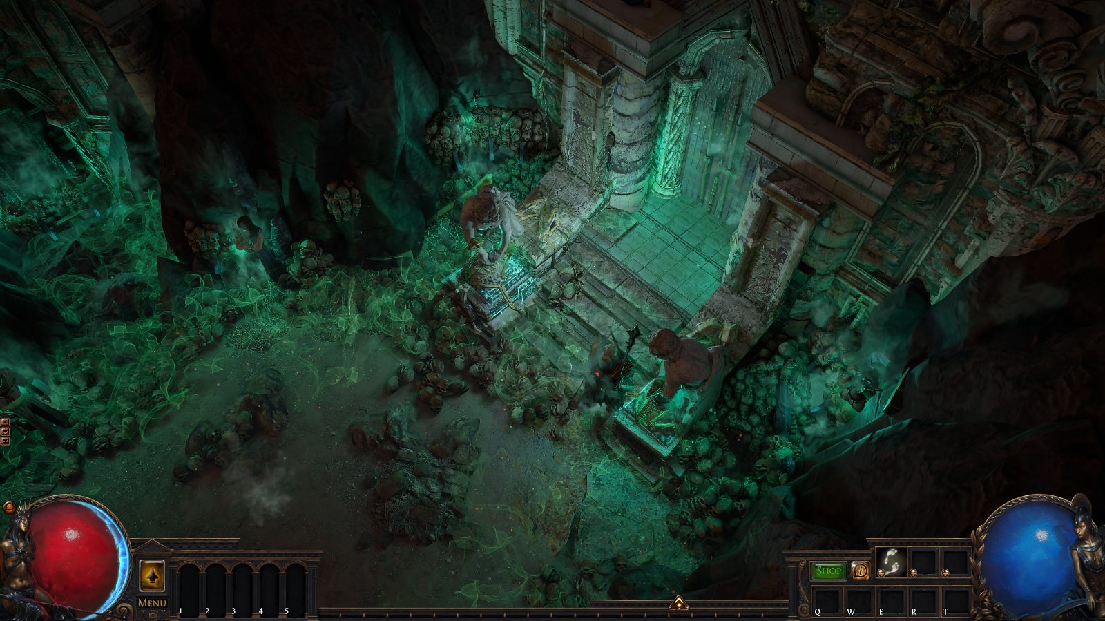 The Paths of the Dead (LOTR style) 💀, a Path of Exile 1 hideout built in Skeletal Hideout by arthur-von-schreyer
