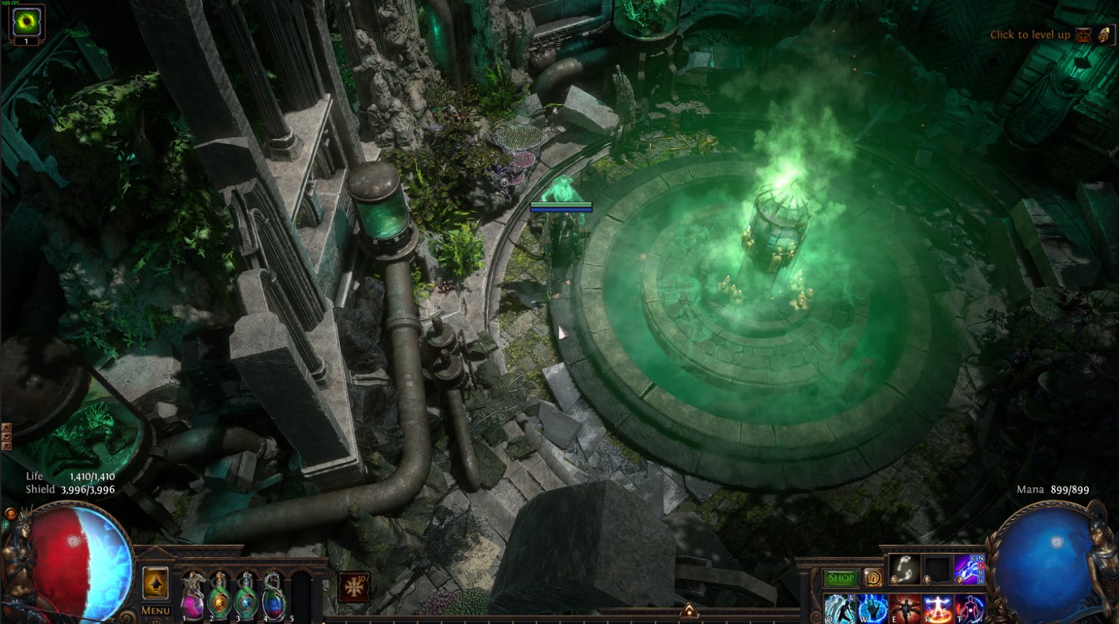 The Ruin of the Allflame, a Path of Exile 1 hideout built in Saints End Monastery Hideout by louisbates19999