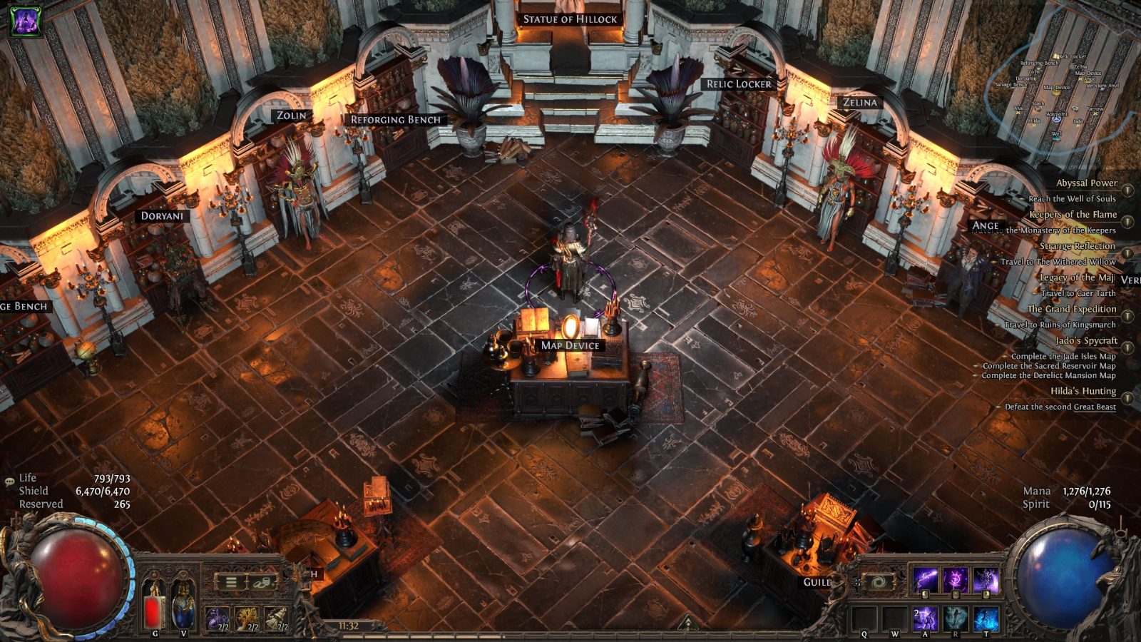 Vault of Secrets, a Path of Exile 2 hideout built in Mausoleum Hideout by manacraft