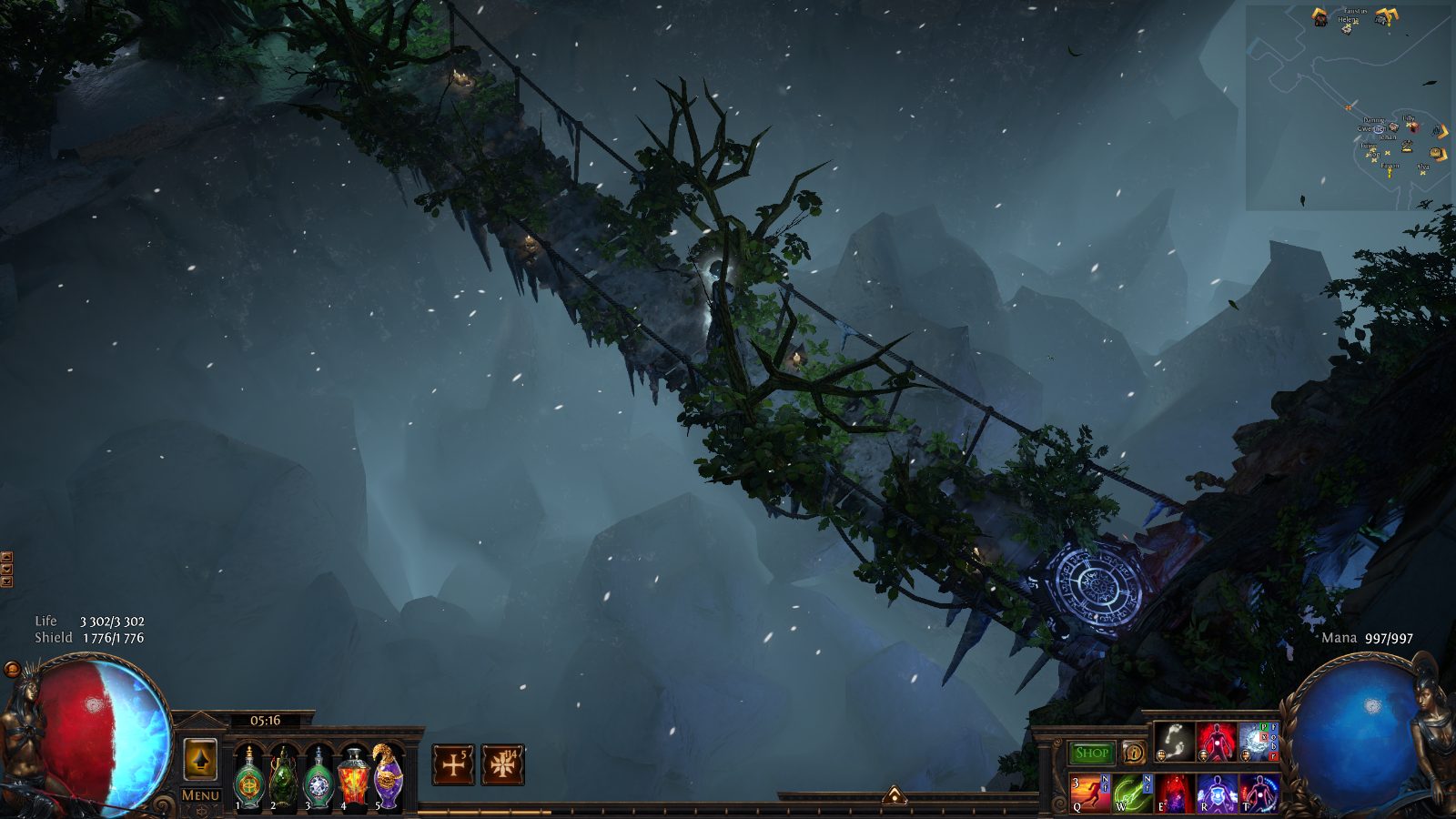 Viridi's Expanse, a Path of Exile 1 hideout built in Glacial Hideout by zuzanne