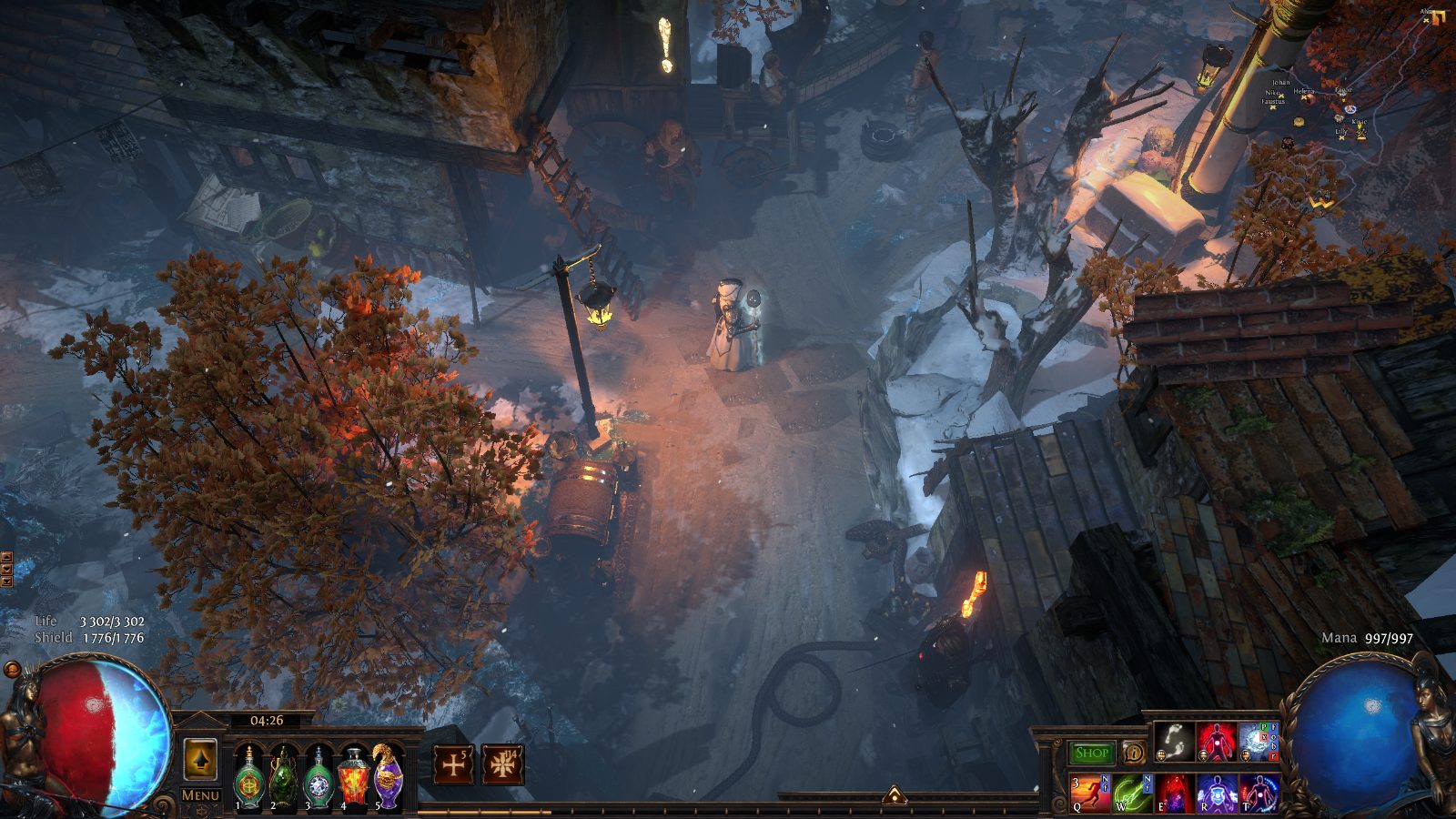 Winter Village, a Path of Exile 1 hideout built in Alpine Hideout by zuzanne